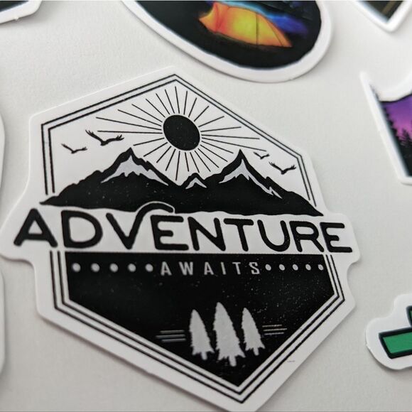 BIG lot of 20 pcs outdoor adventure hiking stickers decal H013 - Picture 4 of 6